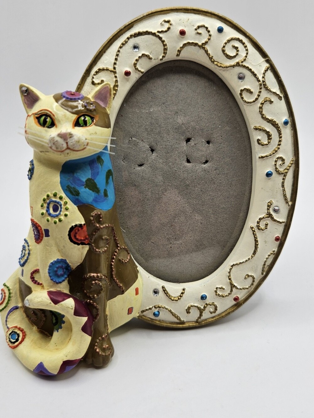 Kleo Kats With Tag Decorative Multicolor Cat Photo Frame - Boutique Style